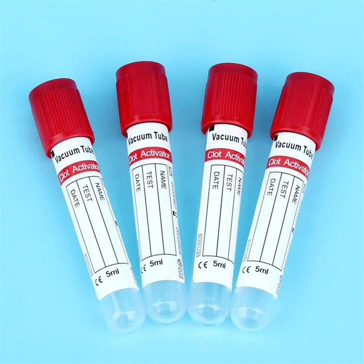 Clot Activator Red Color Vacuum Blood Collection Tube